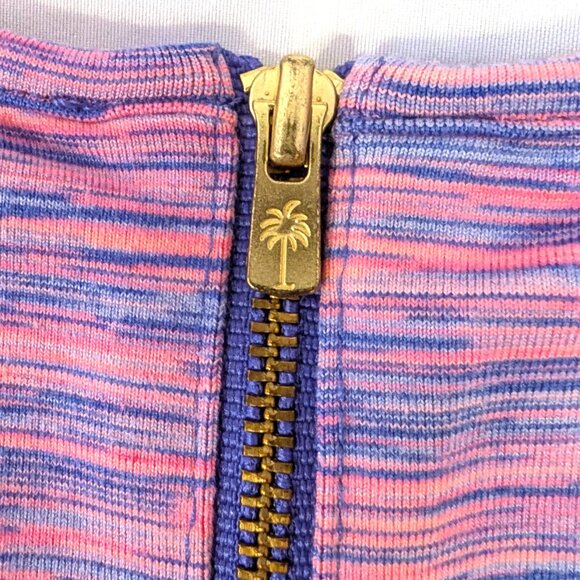 Lilly Pulitzer | Cove Flamingo Pink Space Dye Active Fit & Flare Mini Dress | XS - Picture 10 of 14